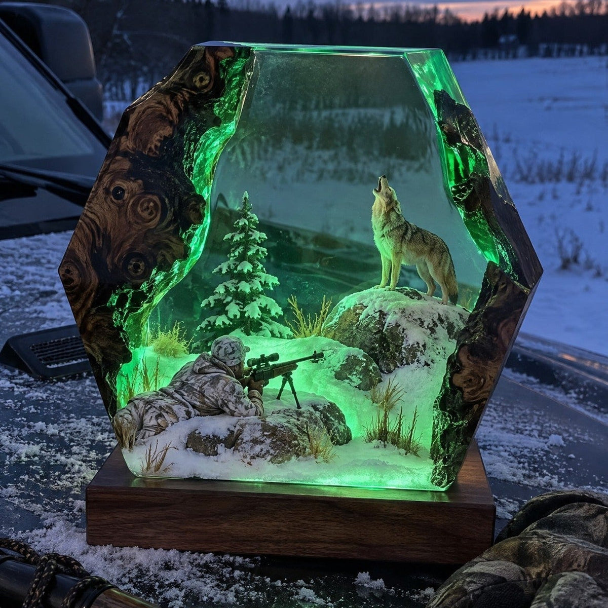 Sadie Hunting Scene Lamp