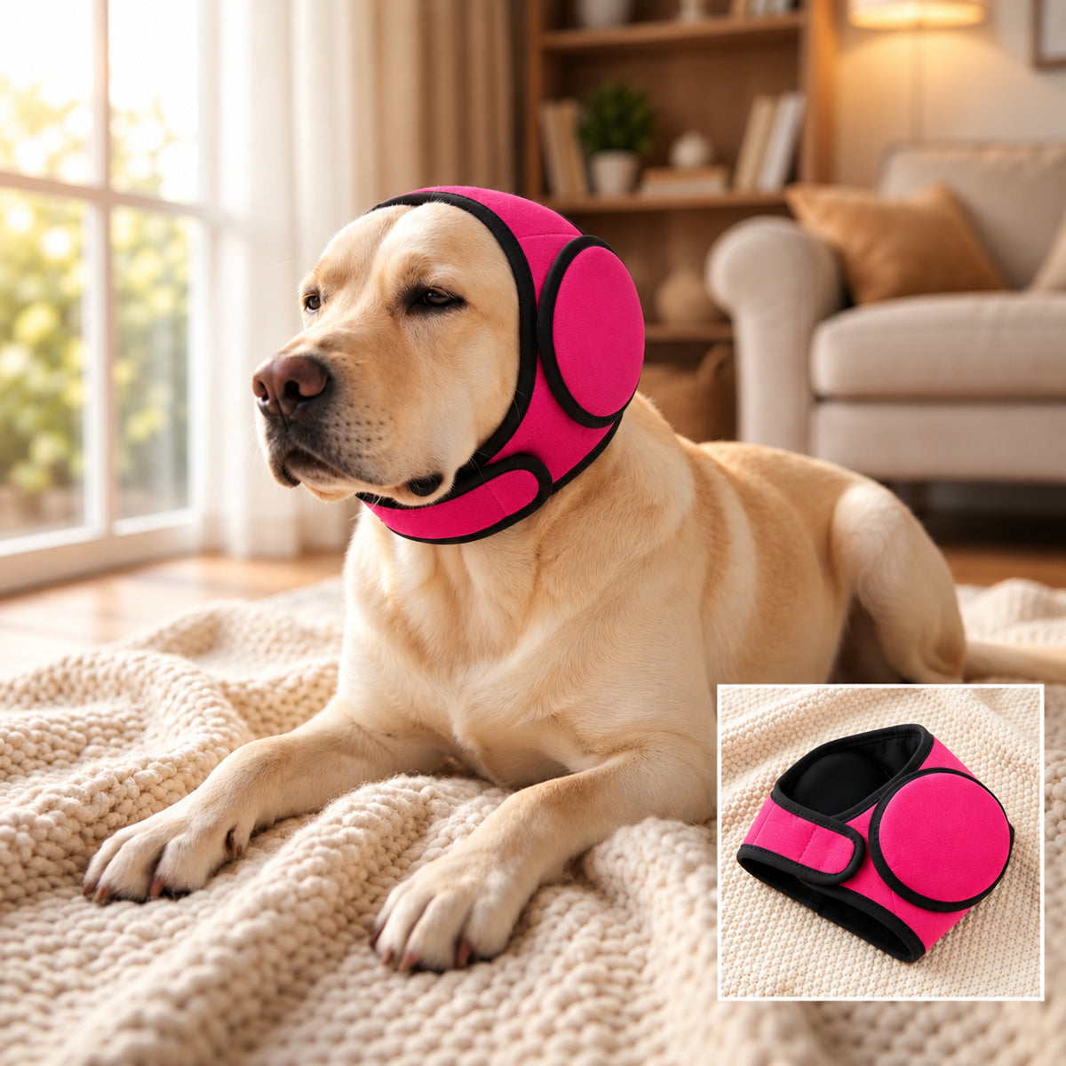 🐾CozyQuiet — Calming Ear Wrap for Dogs