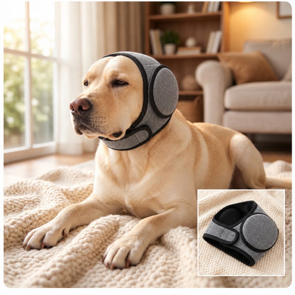 🐾CozyQuiet — Calming Ear Wrap for Dogs