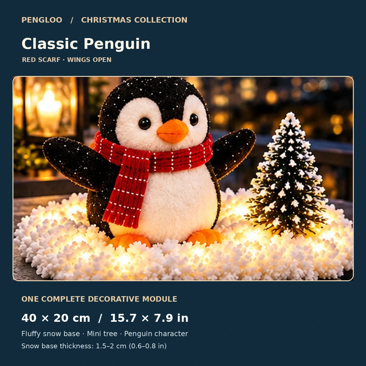 Pengloo™ Snowy Christmas Penguin Décor | Choose All 5 or 1