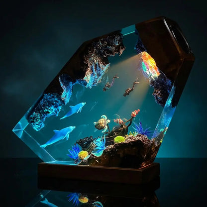 Worlds Within – Ocean & Galaxy Night Light (Ryan Handmade®) - Only 11 Left