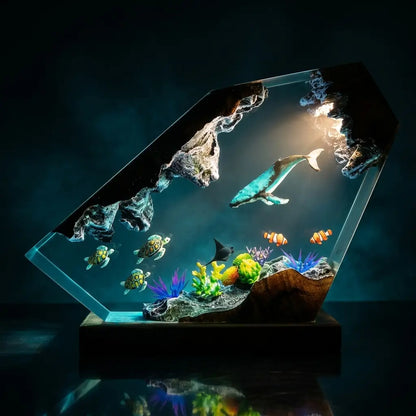 Worlds Within – Ocean & Galaxy Night Light (Ryan Handmade®) - Only 11 Left