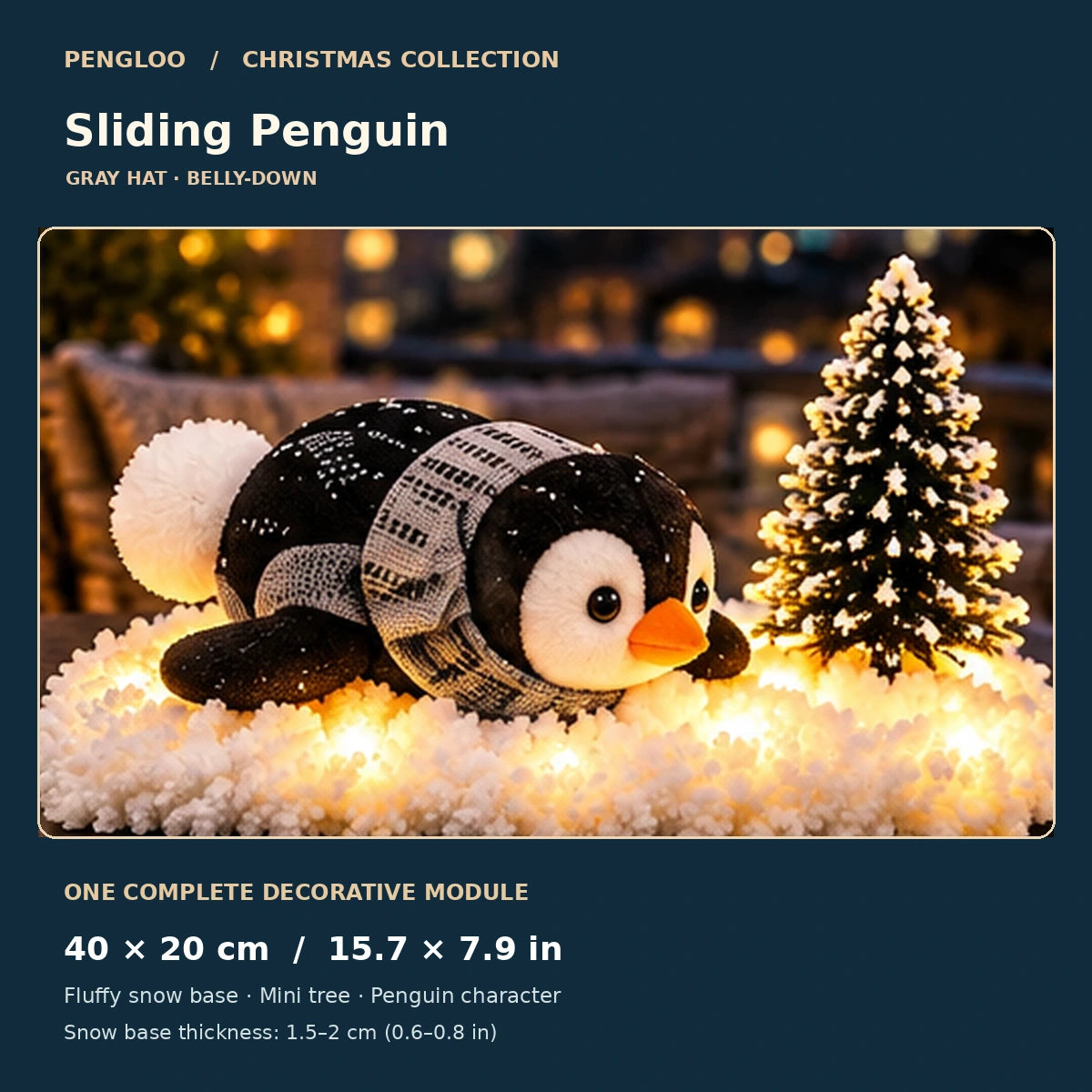 Pengloo™ Snowy Christmas Penguin Décor | Choose All 5 or 1