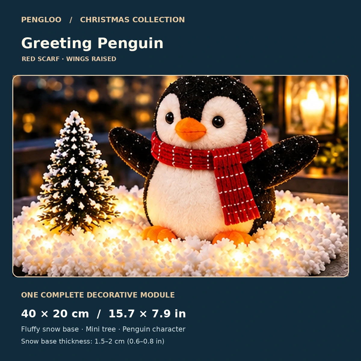 Pengloo™ Snowy Christmas Penguin Décor | Choose All 5 or 1