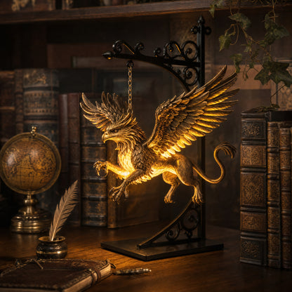 Mythic Lanterns — Glowing Creature Bookshelf Lamp