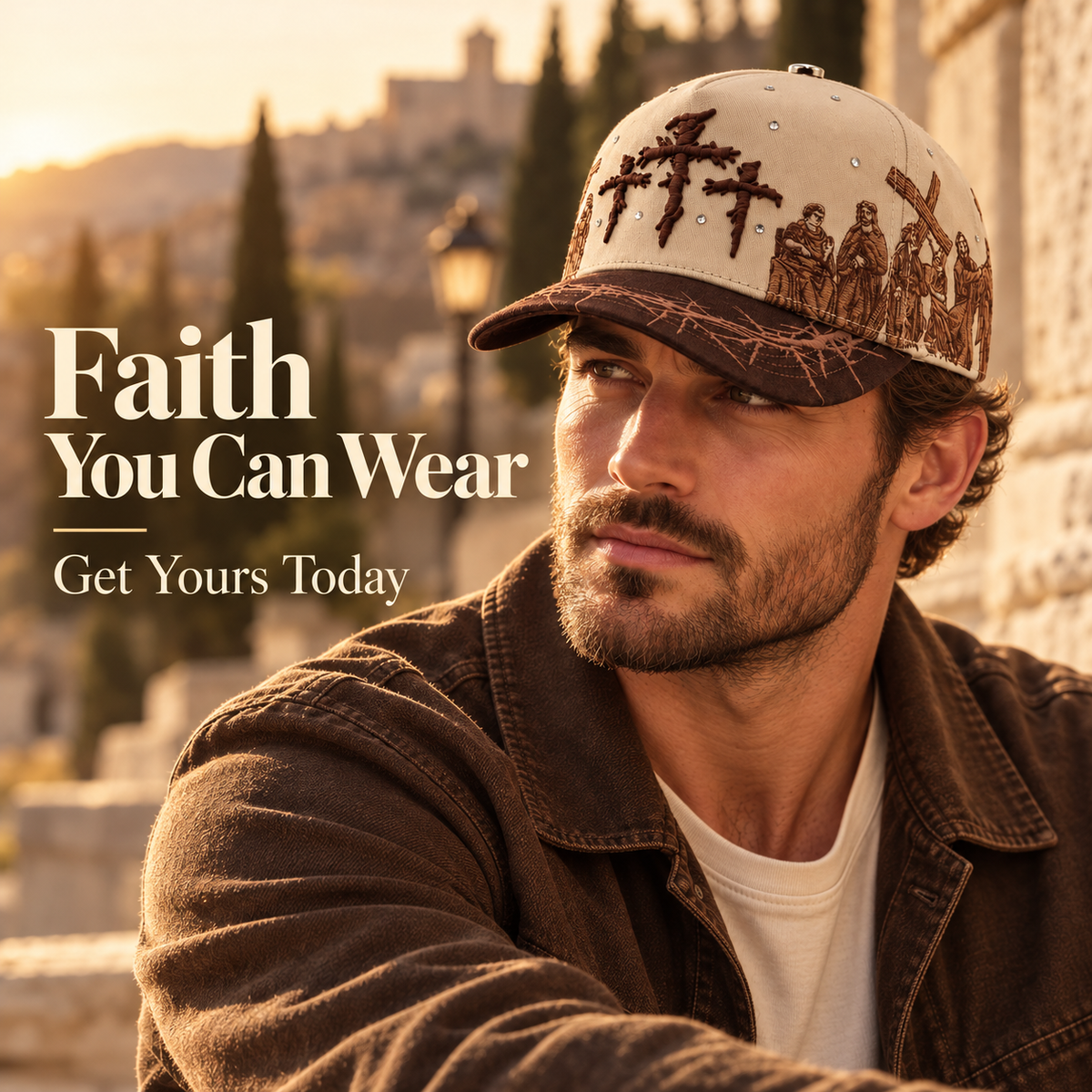 ✝️Viacrucis Brown Faith-Inspired Cap
