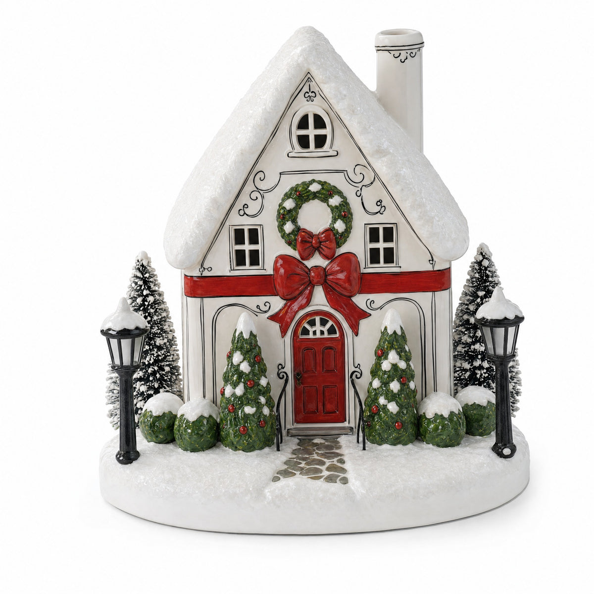 HearthGlow Christmas Cottage — Light-Up Aroma Diffuser