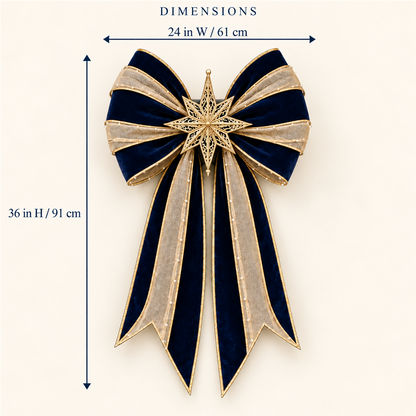 ✨ Oversized Light-Up Christmas Door Bow | 6 Festive Styles
