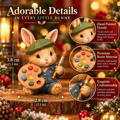 24 Days of Bunny Magic Advent Calendar – 24 Cute Collectible Bunny Figurines, Christmas Countdown Gift Box