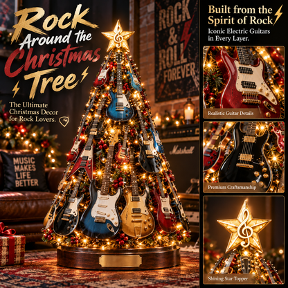🎸Musical Guitar Christmas Tree Light-🎁A Christmas Tree Made for Music Lovers