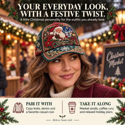 🧢Christmas Premium Vintage Baseball Cap | Bold Graphic Design, Adjustable Fit & Everyday Comfort