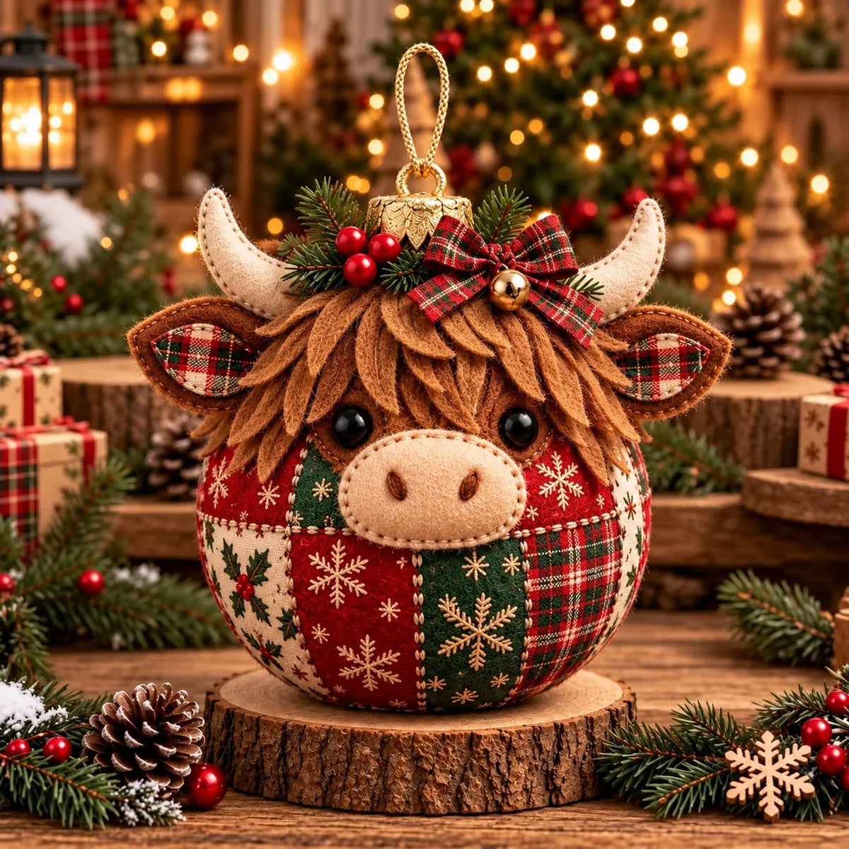 🧘Relaxing & Beginner-Friendly- 🎄Cozy Patchwork Christmas Ornament Collection✨Relaxing DIY Craft to Create Stunning Christmas Artwork