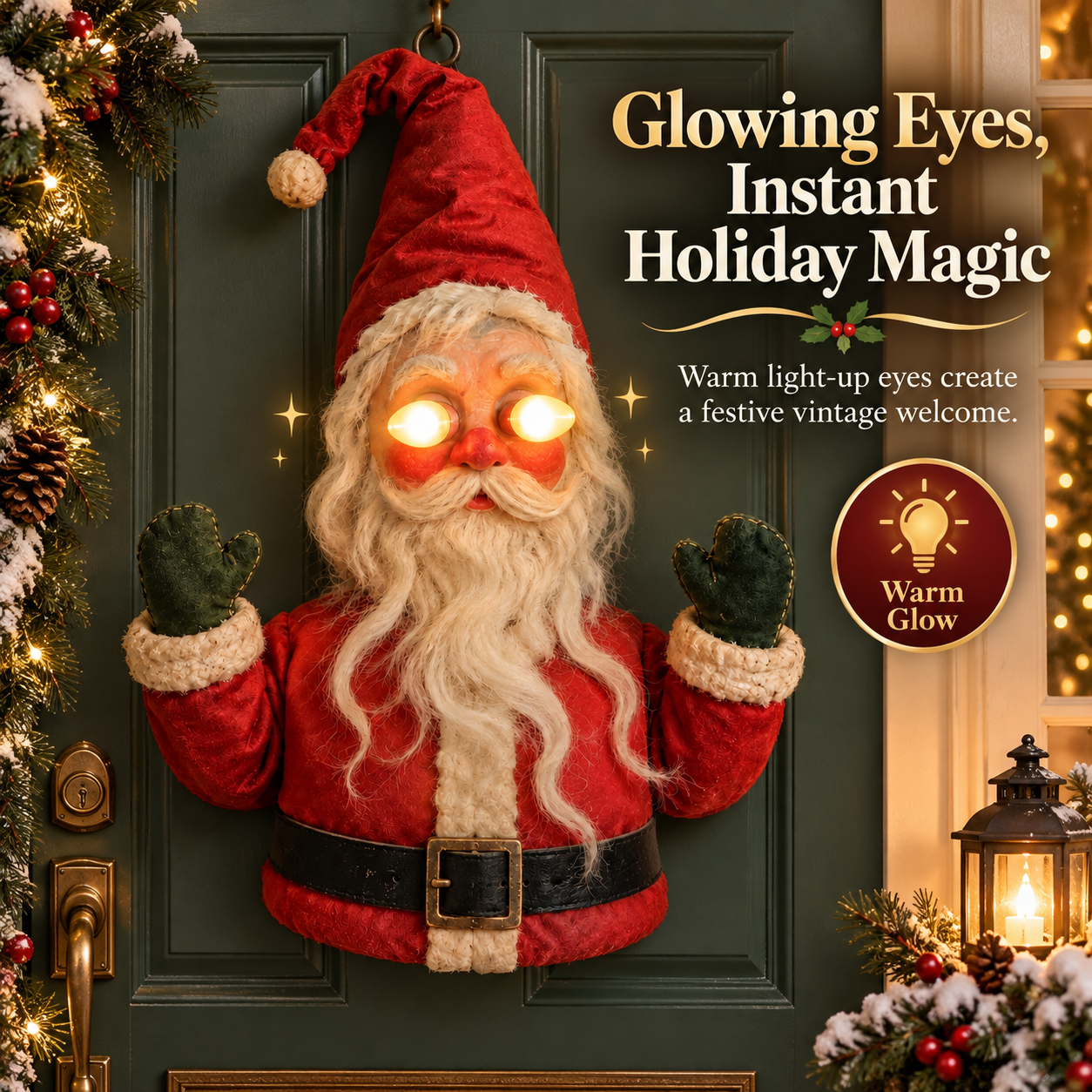 Santa After Dark glowing eyes