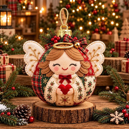 🧘Relaxing & Beginner-Friendly- 🎄Cozy Patchwork Christmas Ornament Collection✨Relaxing DIY Craft to Create Stunning Christmas Artwork