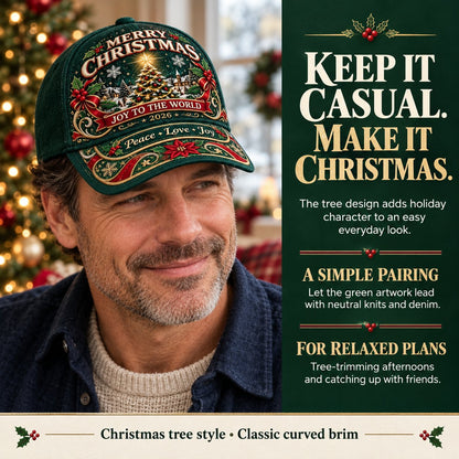 🧢Christmas Premium Vintage Baseball Cap | Bold Graphic Design, Adjustable Fit & Everyday Comfort