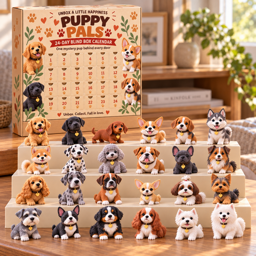 🐶 Puppy Pals™ – 24-Day Dog Advent Calendar 🎄