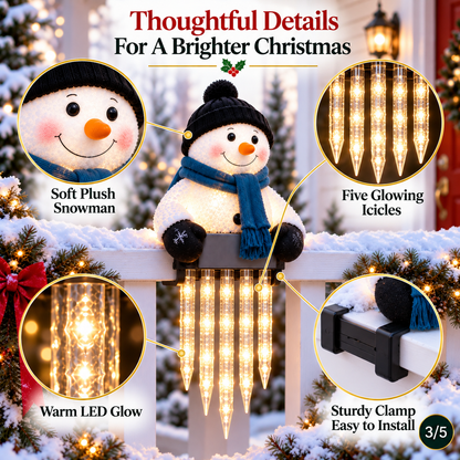 2027 Nestmiro® Christmas Glow Friends Icicle Railing Lights
