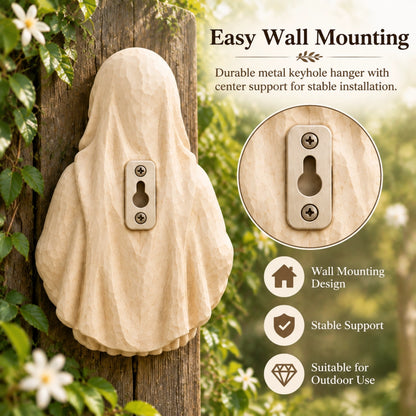 🕊️Grace in the Garden – Mary Wall-Mounted Bird Feeder