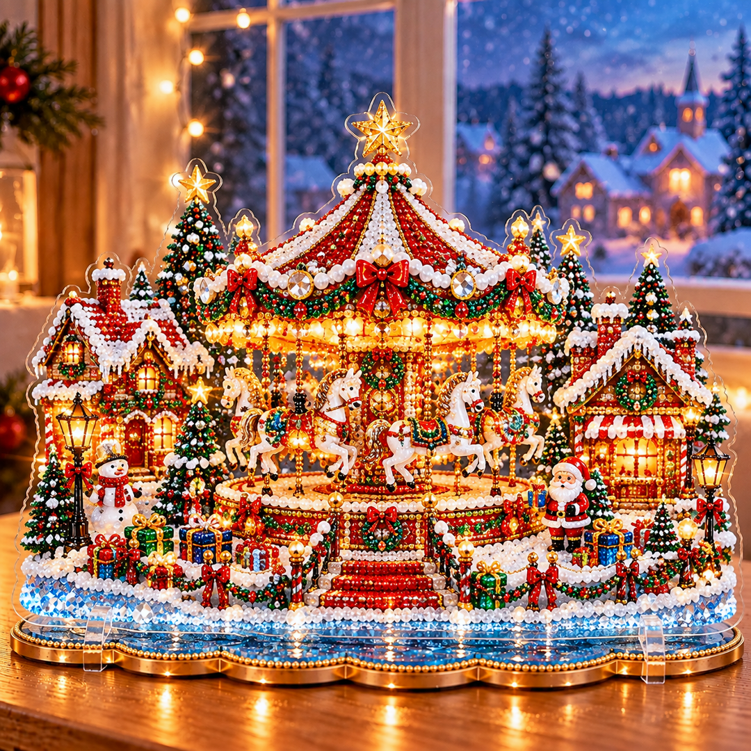🎄Relaxing & Beginner-Friendly-❤️ DIY Christmas Village Diamond Art
