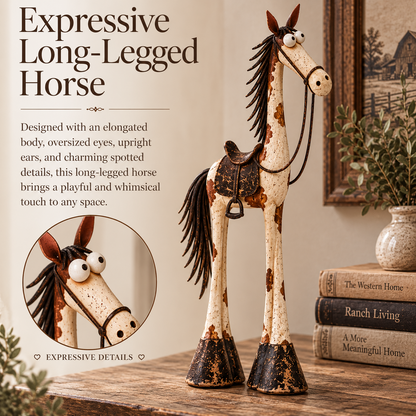 🔥LAST DAY 49% OFF | Nestmiro®🤠🐴 Whimsical Western Cowboy & Horse Figurine Duo