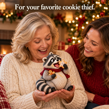 🎄🍪 Christmas Cookie Bandits – Funny Animal Figurine Collection
