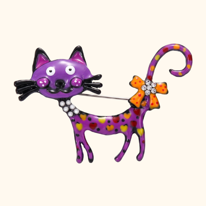 🐱 Broche de gato de dibujos animados – Un toque de fantasía para tus conjuntos