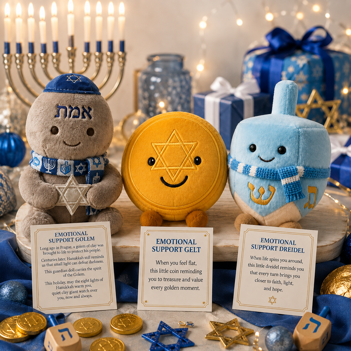 ✡️Chanukka Emotionale Unterstützung Wächter Sammler-Plüschtier
