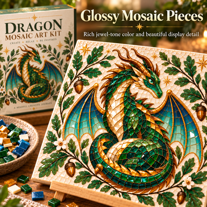 🐉✨ Enchanted Dragon™ DIY Mosaic Art Kit – A Magical Craft to Create & Display