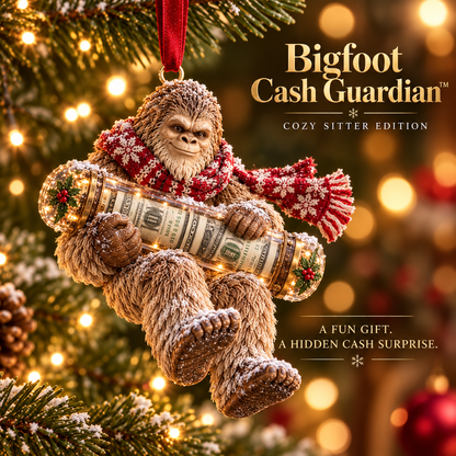🎄👣 Bigfoot Cash Keeper™ – 15 Funny Christmas Cash Holder Ornaments 💵🎁