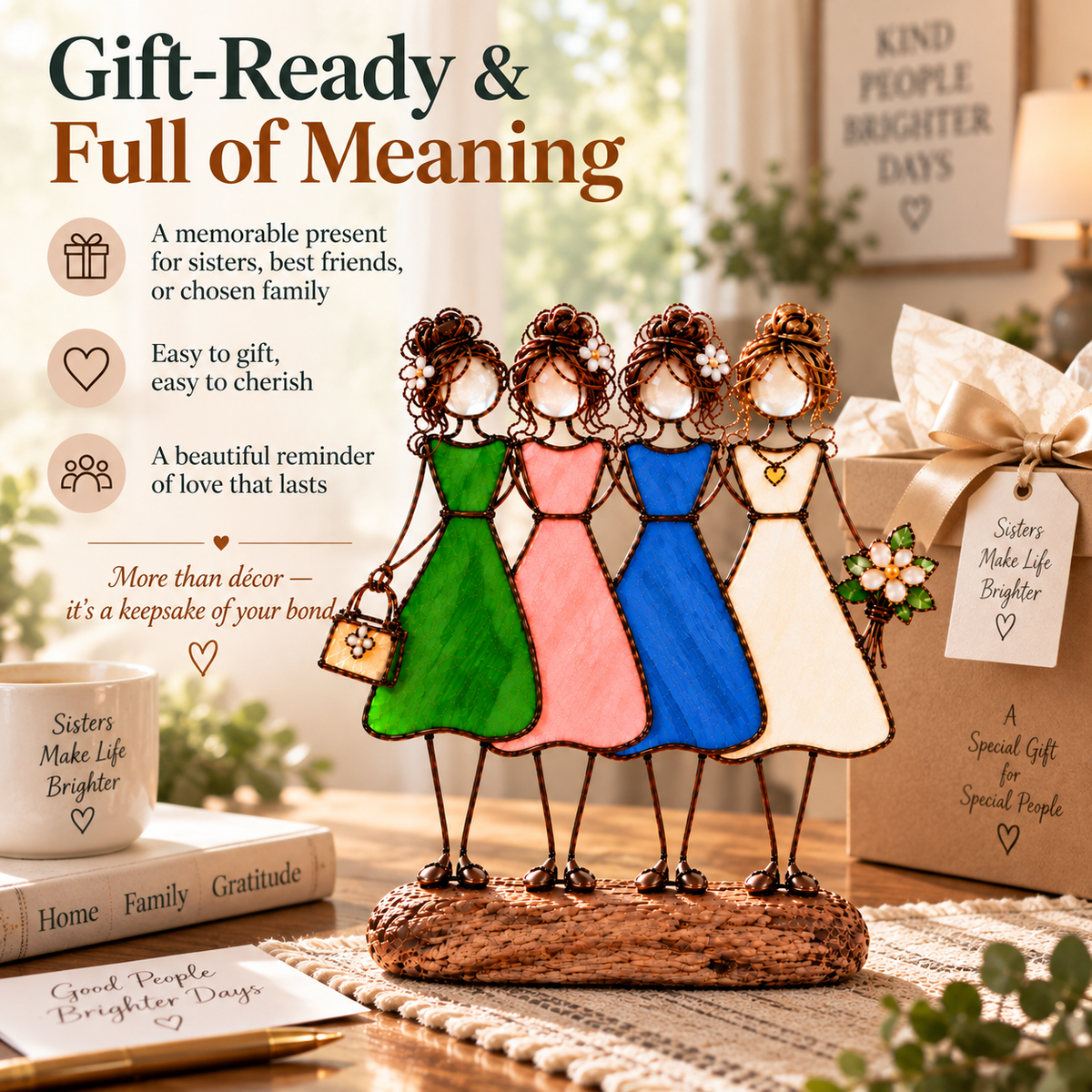 Gift ready sisterhood keepsake