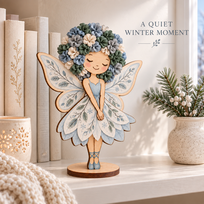 🧚✨DIY Flower Fairy Wooden Craft Kit – Create Your Own Fabric Flower Fairy