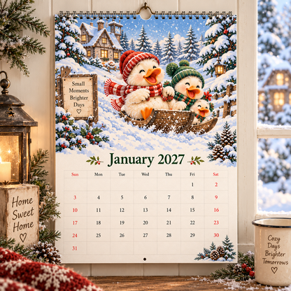 Duck Magic™ 2027 – 12 Month Illustrated Wall Calendar