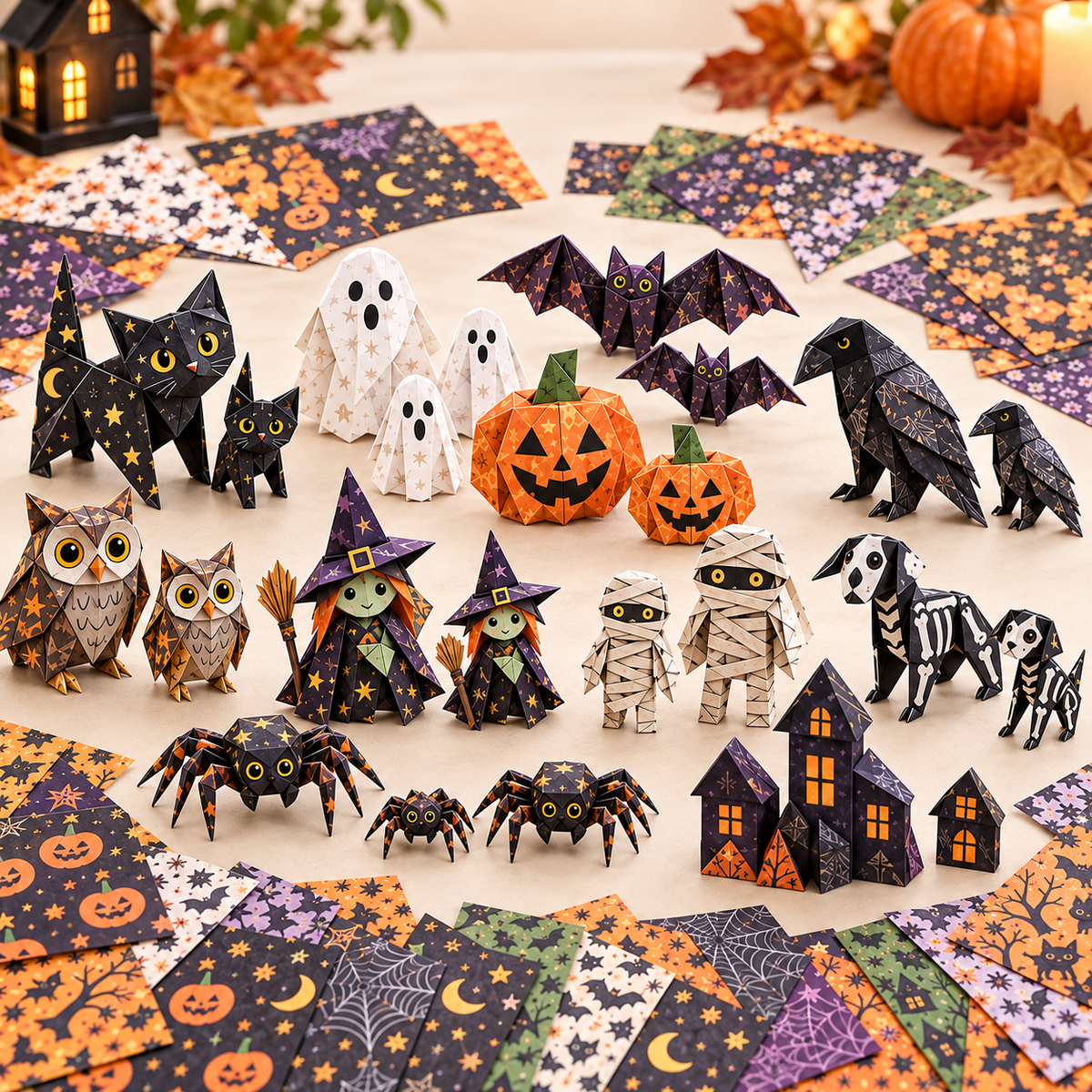 🎃DIY Halloween Paper-💕Step-by-Step Guide Included