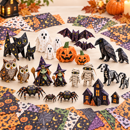 🎃DIY Halloween Paper-💕Step-by-Step Guide Included