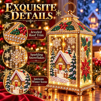 ✨ Christmas Glow — DIY Light-Up Diamond Art Lantern