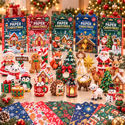 🧘Fold Your Own Magical Christmas World- 🎄3D DIY Paper Christmas(💕Step-by-Step Guide Included)