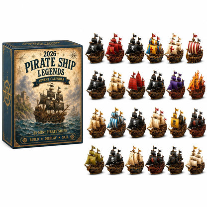 ⚓Pirate Ship Legends Advent Calendar 2026 –  Collector-Grade Miniature Ships