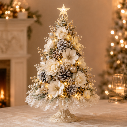 🌸Blush Blossom beleuchteter Weihnachtsbaum