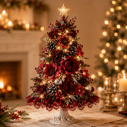 🌸Blush Blossom beleuchteter Weihnachtsbaum