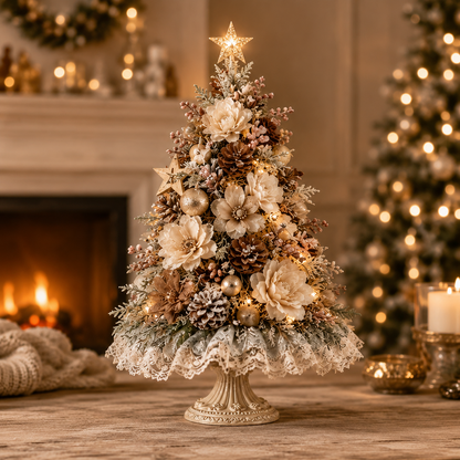 🌸Blush Blossom beleuchteter Weihnachtsbaum