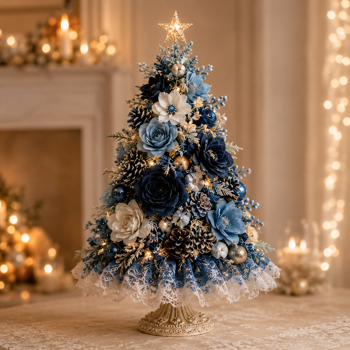 🌸Blush Blossom beleuchteter Weihnachtsbaum