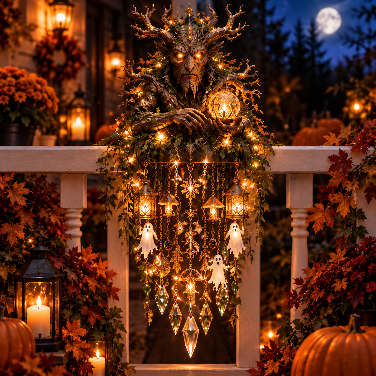 🎃Enchanted Halloween Guardian Cascade Light-✅Easy to assemble ✅Sturdiness