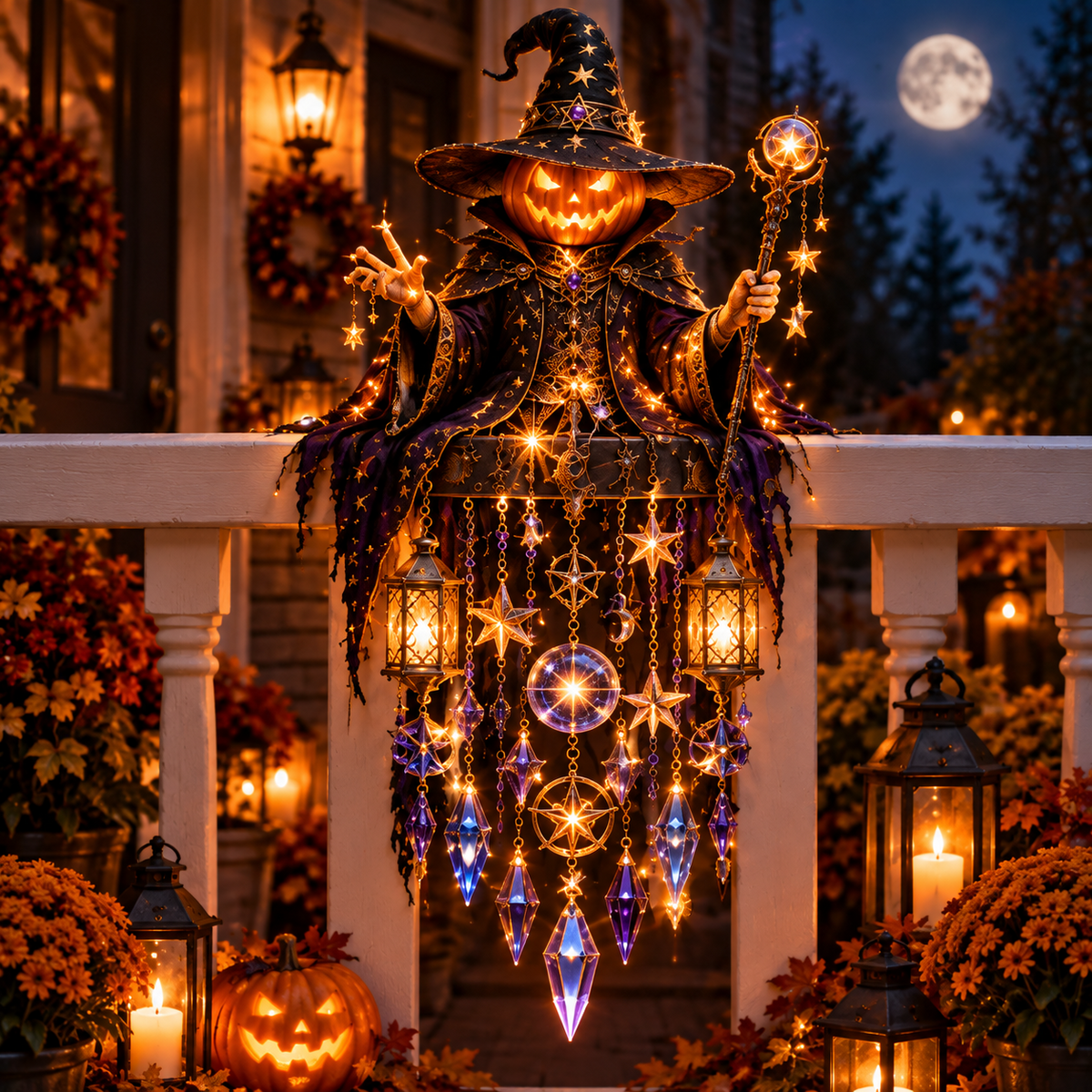 🎃Enchanted Halloween Guardian Cascade Light-✅Easy to assemble ✅Sturdiness