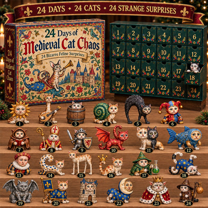 🐈🏰 24 Days of Ugly Medieval Cats – Hilariously Weird Cat Advent Calendar 2026