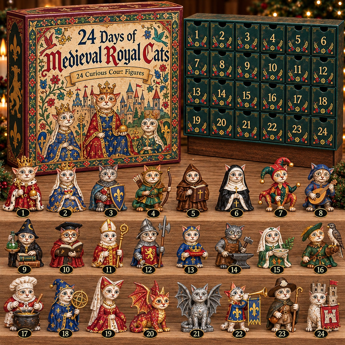 🐈🏰 24 Days of Ugly Medieval Cats – Hilariously Weird Cat Advent Calendar 2026