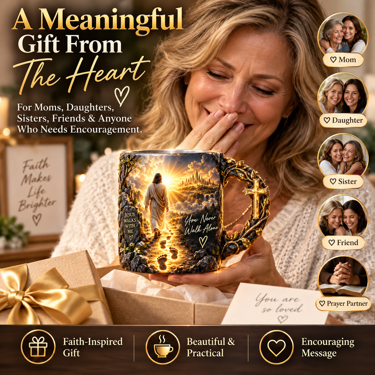 🔥Walking With Jesus – Color-Changing Faith Mug