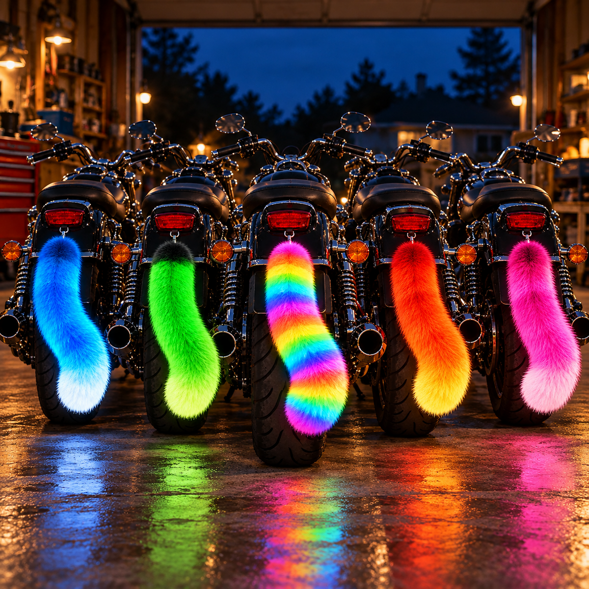 🔥😂Neon Sway™ – Glow-in-the-Dark Motorcycle Tail