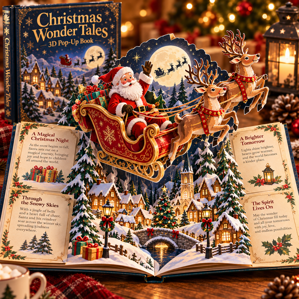 🎄Christmas Wonder Tales™ 3D Pop-Up Storybook-🎁The perfect Christmas gift for your little ones