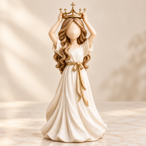 🔥😍Crowned With Grace – Faith-Inspired Woman Figurine