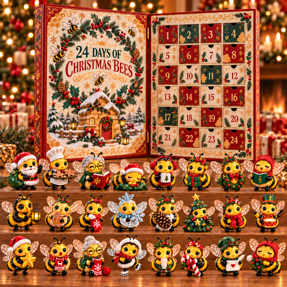 🐝 24 Days of Christmas Bees Advent Calendar – A Little Bee, A Little Joy Every Day